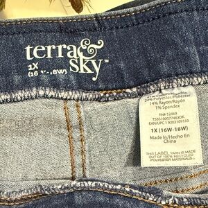 Terra & Sky Women's Dark Blue Jeans
